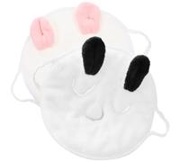 DRESSOOS 2 Pièces Lingettes Visage Hydratantes Et Hydratantes Masque De Sommeil Masque Facial Moussant Pour Le Visage Masque Serviette Pour Femme Masque De Serviette Molleton