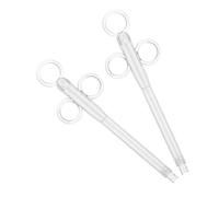DRESSOOS 2 Pièces Mangeoire pour Oiseaux Supplies de Reproduction des Petits Animaux de Lait Perroquet d'alimentation pour Oiseaux mangeoire Pigeon Plastique Transparent