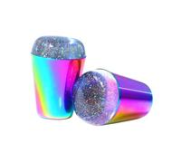 DRESSOOS 2 Pièces Poinçonneuse à Ongles Autocollant Vernis à Ongles Noir Mat Faux Ongles Clous Charmes Décalcomanies à Ongles Presse Ongles Amande Coupe-ongles Bébé Vernis à Ongles