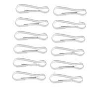DRESSOOS 20 Pièces Crochet en Acier Inoxydable Broches Vintage Anneaux D'appui Rivets De Couteau Robustes Rivets De Verrouillage Housse Imperméable Housse De Pluie Broches Chics Silver