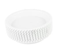 DRESSOOS 20 Pièces Soucoupes Rondes en Plastique Blanc pour Pot de Plante, Résistantes et Épaisses, Protégeant Les Surfaces, pour Balcon et Jardin
