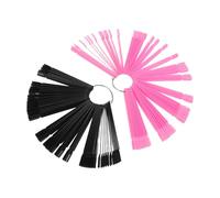 DRESSOOS 200 Pièces Échantillons D'ongles Palette De Manucure En Résine Cartes D'affichage D'art D'ongle Conseils Pour Afficher La Couleur Des Ongles Plateau De Vernis à Ongles Métal