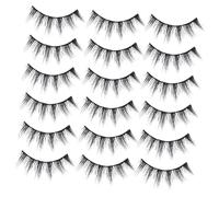 DRESSOOS 20paires Faux Fausse De De Réutilisables Pour Maquillage Parfait Et Élégant