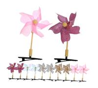 DRESSOOS 20pièces Moulin Vent Barrettes Cheveux Fille Pinces Cheveux Moulin Vent Pour Petites Filles Avec Paillettes