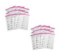 DRESSOOS 24feuilles Pratique Manucure Outils De Formation Nail Art Pour Débutants Fiches Avec Divers Modèles
