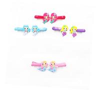 DRESSOOS 24pièces Bijoux Pour Garçon Fille Anneaux Porte-clés Bracelets Et Épingles à Cheveux Design Sirène Pour Jouets Imitation Et Accessoires De Fête