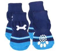 DRESSOOS 2paires Chaussettes Antidérapantes Coton pour Petits Chiens Respirante des Pattes Confort Optimal Et Style Adorable pour Poodle Et Autres Races Motif