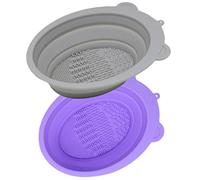DRESSOOS 2Pcs Maqueup Brups Nettoyage Pade Pade Brupe Lac Lavage Mavalup Bouche Boll Bul Smal Makeup Broussin Nettoyer Cup De Voyage Makeup Makin Nettoyer Nettoyer