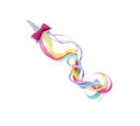 DRESSOOS 2pièces Clip De Perruque Tinsel Pour Garçon Fille Extensions De Cheveux Licorne Rose Accessoires Colorés Pour Fêtes Et Anniversaires Décoration Amusante Pour Filles