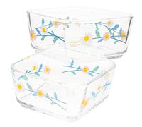 DRESSOOS 2pièces Lot de Bols Verre pour Hamster Plat pour Nourriture Et Eau pour Chinchilla Accessoires Pratiques pour Lapin Et Cochon