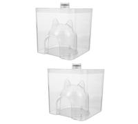 DRESSOOS 2pièces Nid De Refroidissement Transparent pour Hamster Maison Physique De Refroidissement pour Animal Espace Privé Et Décoratif pour Rongeurs