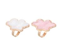 DRESSOOS 2pièces Palette De Mélange Résine Pour Nail Art Bagues Forme Outil De Peinture Pour Manucure Diy