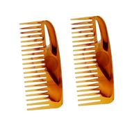 DRESSOOS 2pièces Peigne Large à Dents Large Peigne Retro Pour Coiffure Outils De Coiffure Pour Hommes Et Femmes Démêlant Confortable Et Pratique