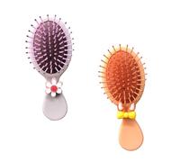 DRESSOOS 2pièces Peignes De Coiffure Portables Peigne à Massage Pour Garçon Fille Assortiment De Orange Renard