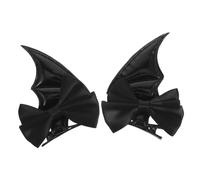 DRESSOOS 2pièces Pinces à Cheveux Noires Forme De Diable Barrettes Pour Filles Et Tout-petits Accessoires De Coiffure Pour Cheveux Épais