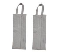 DRESSOOS 2pièces Trousse De Maquillage Multifonctionnelle De Voyage Pratique pour Organisation Facile des Cosmétiques Et Accessoires De Soin Personnel Couleur Grise Idéale pour Vos