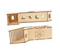 DRESSOOS 2pièces Tunnels Activité pour Hamster Maisons Labyrinthe Amusantes pour Exercices Et Jeux des Petits Animaux pour Hamsters Et Rats