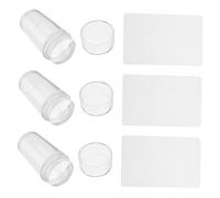 DRESSOOS 3 Ensembles outil d'estampage des ongles colle clou Gel tamponneur kit d'ongles à pointe française faux - Grattoir planche à ongles grattoir pour nail art Accessoires de manucure