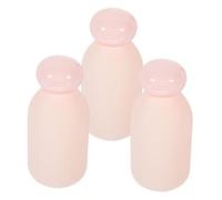DRESSOOS 3 Pièces Flacon Souple Bouteilles Sensorielles Bouteilles De Toilette Format Voyage Bouteilles De Voyage Vides Bouteilles De Shampooing De Voyage Bouteille D'eau Claire Rose Pe