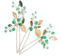 DRESSOOS 3Pcs Bridal US En Épingle À Cheveux Clines De Cheveux Tiaras Pour Femmes Épingles De Cheveux Pour Femmes Barrettes Fleurs Or Verser Les Bandeaux Pour Les Femmes Perle Perle Clips