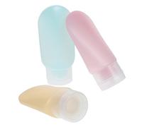 DRESSOOS 3pièces Bouteilles De Voyage Vides Plastique Flacons Rechargeables Pour Shampooing Lotion Et Gel Douche Ensemble De Colorées Pour Cosmétiques Et Soins Personnels