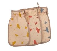 DRESSOOS 3pièces De Bain Exfoliant Serviettes De Imprimées Éponge De Pour Exfoliation