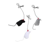 DRESSOOS 3pièces Jouet Interactif pour Chat Forme De avec Anneau De Jouets à Sifflet pour Couleur Aléatoire