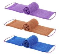 DRESSOOS 3pièces Serviettes De Gommage Exfoliantes Pour Corps Lot De Gants De à Mousse Riche Pour Nettoyage Profondeur Peau Massage Relaxant Pour Zones Difficiles Accès
