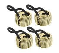 DRESSOOS 4 Pièces Attaches De Cheveux En Plastique Pour Femmes Manchette De Cheveux Queue De Cheval Dorée Accessoires De Cheveux Pour Adolescentes Manchettes De Cheveux