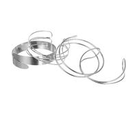 DRESSOOS 4 Pièces Bracelets de Bras Géométriques Réglables Manchettes Ouvertes Artistiques pour Femme Design Flexible et Ajustable Accessoires de Mode Contemporain