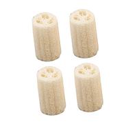 DRESSOOS 4 Pièces serviette de bain en luffa lavage flâneur nettoyeur bain relaxant serviettes de bain éponge pour le corps du bain épurateur de luffa de bain Yellow