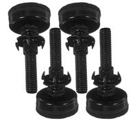 DRESSOOS 4 Sets de Niveleurs de Meubles Réglables en Acier Carbone avec Feutres, Pieds de Nivellement de Table Robustes 3/8inch-16 Thread pour Étagères et Chaises