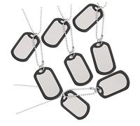 DRESSOOS 4pièces Collier Médaille Silencieux avec Chaînes à Billes Pendentifs Chic pour Animaux De Compagnie Étiquettes Personnalisables pour Et Chiens