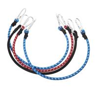 DRESSOOS 4pièces Sangles de Fixation pour Bagages Sangles Élastiques Résistantes à Usure avec Boucle Extérieures pour Camping et Déménagement Fixation Sécurisée des Couleur Aléatoire