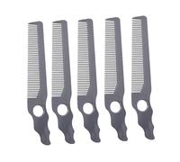 DRESSOOS 5 Pièces peigne à cheveux hair charms hair toppers brosses à cheveux pour femmes peigne démêlant mise en évidence peigne de coupe de cheveux peigne de salon abdos Light Grey
