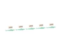 DRESSOOS 5 Pièces Poisson cataire à mâcher pour Chat mangeoire Jouets de Dentition Chaton grattoir Interactive Cat Toy d'herbe à Chat pour Chat molaire Gel de silice Green