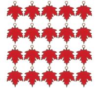 DRESSOOS 50 Pièces Charms Érable Pendentifs Automne pour Fabrication de Bijoux DIY Accessoires Résistants et pour Créations Artisanales