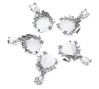 DRESSOOS 5pièces Décorations De Nail Art Zircon Et Charms De Manucure Pour Fête Et