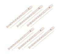 DRESSOOS 6 ensembles Flûtes Soprano Allemandes pour Débutants Instruments à Bec avec Tige de Nettoyage pour Élèves et Cours Collectifs Scolaires