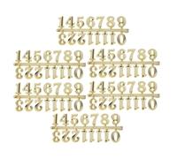 DRESSOOS 6 Jeux de Chiffres Arabes pour Horloge Murale, Plastique Solide 2 Cm, Remplacement Chiffres D'horloge DIY, Accessoires pour Réparation Pendule Numérique, Usage Maison et Bureau