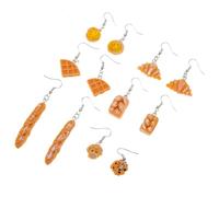 DRESSOOS 6 paires Boucles Oreilles Pendantes Résine Réaliste Amusantes pour Filles Accessoires Mode Simulation Gâteau