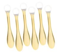 DRESSOOS 6 Pcs Maquillage Visage Crème Crème Massage Cuillère Maquillage Maquillage Masque Masque Cuillère (doré)