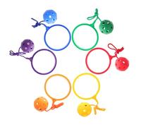 DRESSOOS 6 Pièces Boule De Cerceau Saut à La Cheville Football pour Enfants Cheville De Corde à Sauter Jeu Brûle Graisse Balle Sautante pour Chiens Tente pour Enfants Filage Plastique