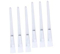 DRESSOOS 6 Pièces Brosse De Masque De Tige Étui à Pinceaux De Maquillage Mascara Essence Front Kit De Masque à L'argile Des Produits Soin Du Visage Lèvre Gel Laine De Nylon Transparent