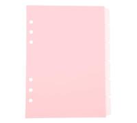 DRESSOOS 6 Pièces Intercalaires A5 en Pp Rose pour Cahier à Anneaux, Séparateurs de Documents avec Onglets, Design Coloré et Finition Délicate pour Agenda et Carnet Rigide