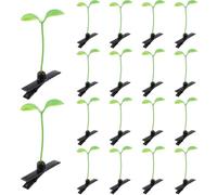 DRESSOOS 60 Clips à Cheveux en Plastique Verts de Germes de Haricot, Accessoires Pratiques et Adorables pour Créer Votre Propre Coiffure, pour Offrir ou Partager Entre Amies