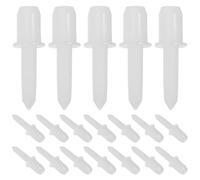 DRESSOOS 60 Pièces Accessoires de Stores à Lamelles en Abs Blanc Goupille à Ressort Pointue pour Réparation Facile et Ajustement Polyvalent des Stores de Bureau et Domestiques