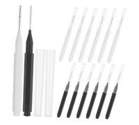 DRESSOOS 60pièces Micro Eyebrow Brush Set Applicateurs Portables Pour Laminage De Sourcils Et Cils Avec Capuchon Outils De Maquillage Pour Extensions De Sourcils Et Cils Pratique Et