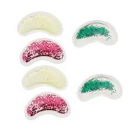 DRESSOOS 6pièces Coussinets Gel Refroidissants u Forme De Yeux Patchs De Gel Éclatants Pour Soins Des Yeux Pour Apaiser Les Paupières Fatiguées Voyage Ou Décoration