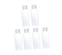DRESSOOS 6pièces Flacon Distributeur Transparent Pour Lotion Et Bouteilles De Voyage Et Réutilisables Pour Cosmétiques Échantillons Et Soins Peau